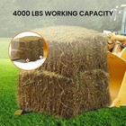60  Clamp On Pallet Forks For Loader Bucket Skidsteer Tractor Adjustable 4000lbs