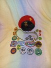 Vtg 70s Boy Scout Lot Beret Belt Badges Neckerchief Slides   Patches 32pc Lot