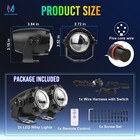 2pcs Rgb Led Laser Whip Lights Whipless Antenna For Can Am Polaris Rzr Utv Sxs