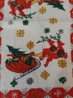 Vintage Mcm Christmas Terry Cotton Kitchen Hand Towel 16 x24 