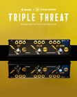 Donner X Third Man Hardware Triple Threat Effects Pedal Echo Phaser Distortion