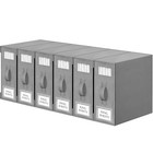  Bed Sheet Organizers And Storage  6 Pack Foldable Linen Closet 6pack Grey