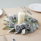 100 Pack Gray Artificial Flowers  Bulk Stemless Fake Foam Roses For Crafts  3 