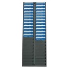 Pyramid 500-4 Employee Id And Badge Rack  Gray