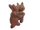 Pre Colombian Colima Dancing Dogs Replica Mexican Terracotta Pottery Figurine 3 