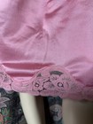 Vintage Pink A-line Silky Nylon Lacy Half Slip Lingerie  l - 26  