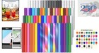 75 Pack Of 12 x12  Permanent Adhesive Vinyl Sheets - Vibrant Multicolor Designs
