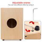 Cajon Drum Box 10  Cajons Percussion Instrument Compact Acoustic Jam Cajons B   