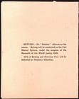 C1930s Samaria Jockey Club Cunard Line B Deck Race Card Fees To Seamen s Charity