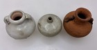 Ancient Chinese Porcelain Terracotta 3 Jarlets  Small Jars - 96535