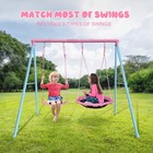 2 Seat Kids Small Swing Sets For Backyard  Outdoor Kids Play Equipment