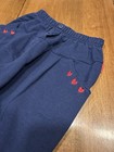 Vintage 90s Osh Kosh B   gosh Girls Navy Pants Made In Usa Hearts Sz 4