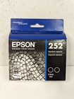 New Genuine Epson  2  252 Black Ink Cartridge Sealed Exp 11 26