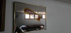 Smirnoff Distillery Advertising Wall Mirror Sign  Silver Red Yellow White