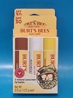 2 X Burt s    s Bees    spf 30 Lip Balm  Island Getaway - 3 Count Sealed New   08 25