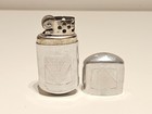 Vintage Ww2 Era Rare Nice Aluminum Engraving Cigarettes Benzin Petrol Lighter