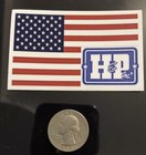 H   P Us Logo Oilfield Sticker Decal Oklahoma Drilling Gas Field Oil