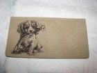 New Vtg King Charles Cavalier Dog Sueded Checkbook Holder cover