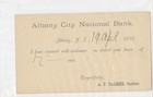 Apr 19 1880 Fancy Cancel On Albany City National Bank  Albany Ny Postal Card