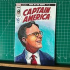 Captain America  695 Comic Sketch Cover Original Stephen Colbert Late Show Art