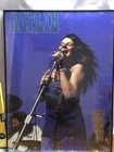 1998 Janis Joplin Singing Vintage Framed Poster Memorial Photo Style 35  X 22 