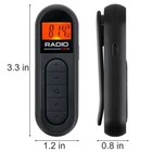 Portable Pocket Digital Lcd Fm Radio Stereo Usb Rechargeable W earphones