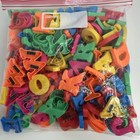 Bulk Lot 182 Magnetic Letters Numbers Plastic Fridge Magnets Alphabet Toy