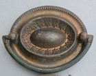Lot Of 12  Drawer Pulls Oval Drop Bail Pull Handle Brass copper  2 5  On Center
