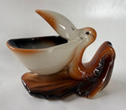 Vintage Ceramic Pelican Planter   Jewelry Trinket Holder