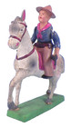 Cowboy On Horse Celluloid Toy Pistols Made Japan Vintage As Is