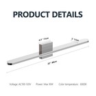32 Inch Vanity Light Bar Bathroom Mirror Led Wall Sconce Dimmable Chrome Fixture