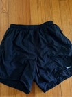 Vintage Speedo Black Swim Trunks Size M Mesh Lined Drawstring