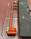 Chinese Erhu Cherry Wood In Case Signed 6x Famous Musicians  Rare Item Antique