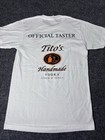 Tito s Handmade Vodka Official Taster White Advertising Shirt  Distillery Size S