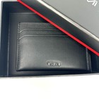 Tumi Nassau Slg Slim Card Case Smooth Black Leather