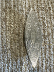 Antique Tatting Shuttle Floral Repousse Victorian Era Lace Tool