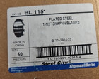 Steel City Bl-115 1-1 2  Snap In Knock Out Blanks Bl115 Qty 45