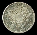 1909 Usa Silver Barber Quarter 25c Extra Fine Coin