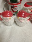 Vintage Christmas Lot  Salt And Pepper Shakers  Cups Ornaments 