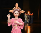 6 Inch Infant Jesus Statue Hand Painted Catholic Baby Jesus Figurine