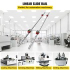 Vevor Linear Rail Hsr15-1500mm 1x Linear Slide With 4 Square Bearing Block