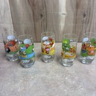 1983 Mcdonald s Peanuts Camp Snoopy Collection Glasses - Complete Set Of 5