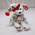 Ty Beanie Baby 1998 Holiday Teddy Stuffed Animal Toy