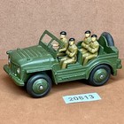 Dinky Toys Austin Champ Army Military Jeep  674 2 5  1950 s With 4 Soldiers
