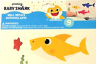 Room Mates Baby Shark Wall Stickers Removable Decals Nursery Kids Sheet Of 9 New