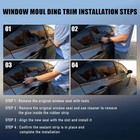 Car Window Weather Stripping Molding Trim Belt  For Honda Civic 2006-2011 Sedan