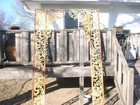 Architectural Salvage Antique Panels Front Door Floral Cast Iron Trellis Garden