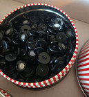Large Vintage 15 Pounds Button Mixed Metal Plastic Sorted In Tins Sewing Lot