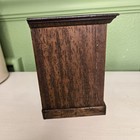 Vintage Stampted Wooden And Cork Coaster Set Of 8 60s 70s Boxed Caddy 5 x5 5 