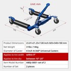 Car Dolly Jack Set Of 2 Mechanical 1500-lbs Wheel Dolly For Vehicle Position